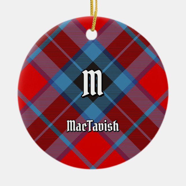 Décoration En Céramique Clan MacTavish Tartan (Devant)