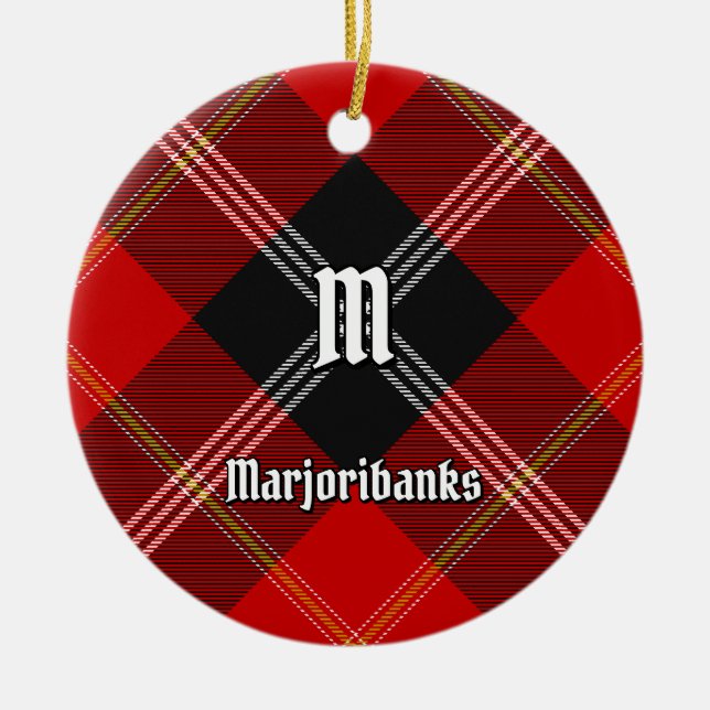 Décoration En Céramique Clan Marjoribanks Tartan (Devant)
