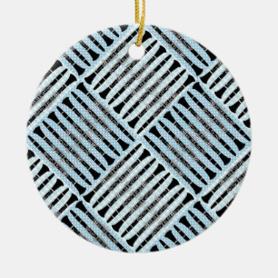 Décoration En Céramique Clarinet Crosshatch