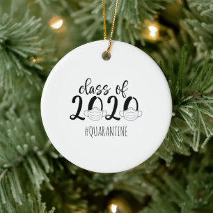 Décoration En Céramique Class of 2020 Ornament - Facemask