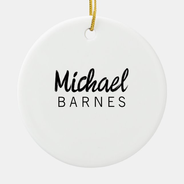 Décoration En Céramique Classical White Minimalist Plain Elegant (Devant)