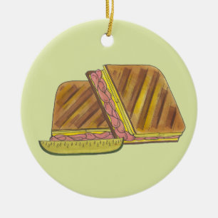 Décoration En Céramique Classique Miami Cubain Sandwich Ham Porc Fromage S