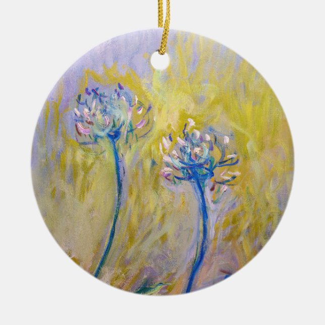 Décoration En Céramique Claude Monet - Agapanthus (Devant)