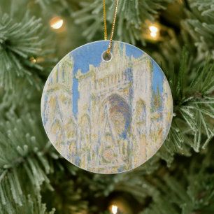 Décoration En Céramique Claude Monet Cathédrale de Rouen Portail Lumière d