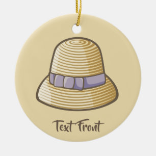 Décoration En Céramique Cloche Casquette beige