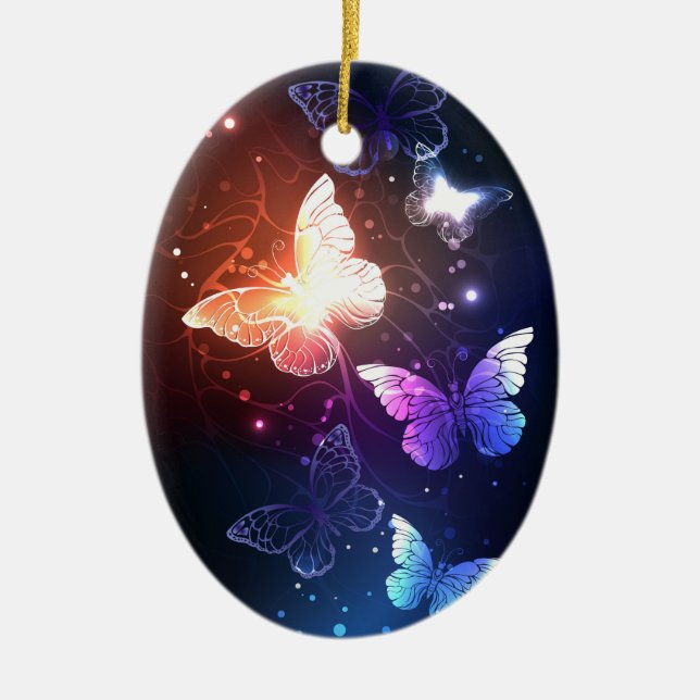 Décoration En Céramique Clowing Night Butterflies (Devant)