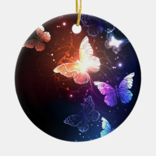Décoration En Céramique Clowing Night Butterflies