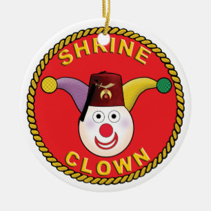 Décoration En Céramique Clown de tombeau