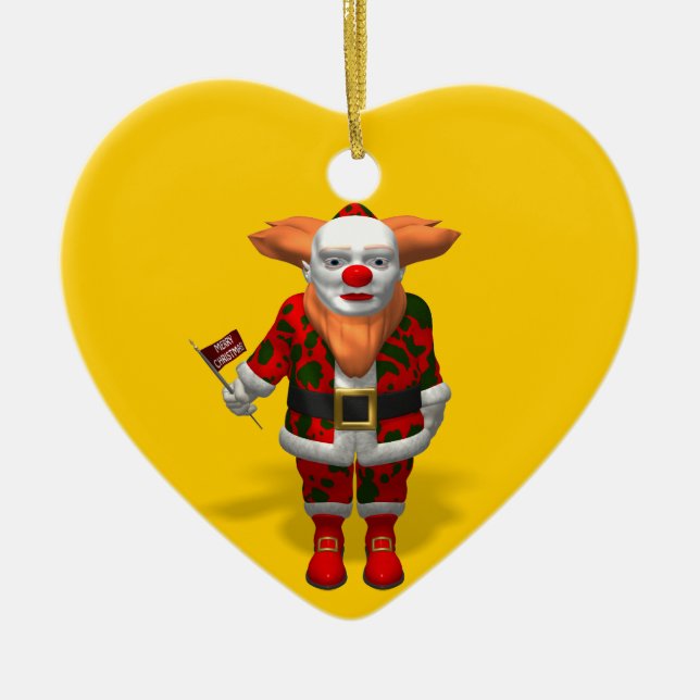 Décoration En Céramique Clown du Père Noël (Devant)