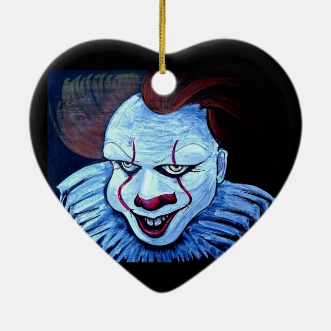 Décoration En Céramique Clown : Mal (Dos)