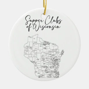 Décoration En Céramique Clubs de soupe du Wisconsin