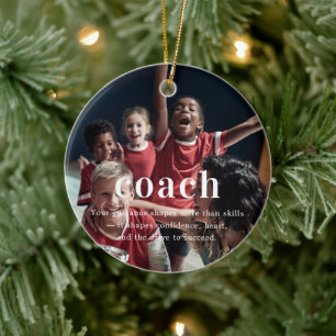 Décoration En Céramique Coach   Sentiments photo Keepsaké Noël
