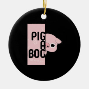 Décoration En Céramique Cochon A Boo