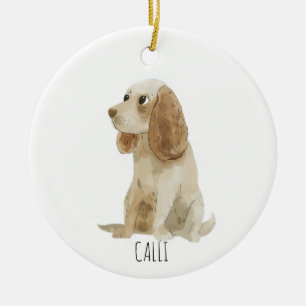 Décoration En Céramique Cocker Spaniel chien