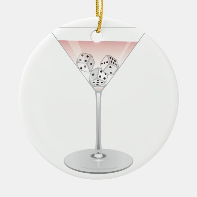 Décoration En Céramique Cocktail Bunco Martini (Devant)