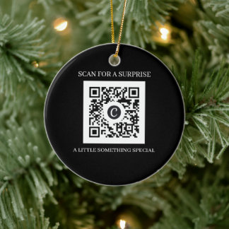 Décoration En Céramique Code QR personnalisé Noël