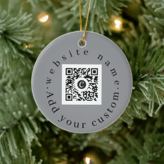 Décoration En Céramique Code QR personnalisé pour Noël