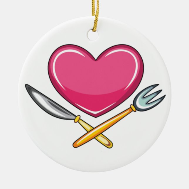 Décoration En Céramique Coeur de cuisine (Devant)