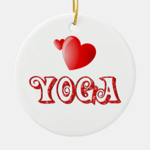 Décoration En Céramique Coeurs de yoga