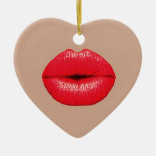 Décoration En Céramique Coffee Lips embrasser pop art
