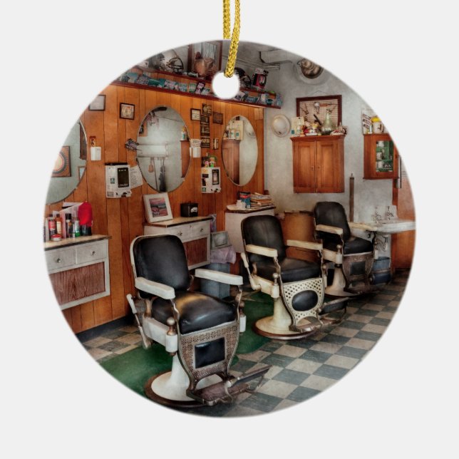 Décoration En Céramique Coiffeur - coiffeurs de Frenchtown (Devant)
