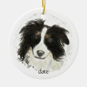 Décoration En Céramique Collie, animal, animal, animal, animal