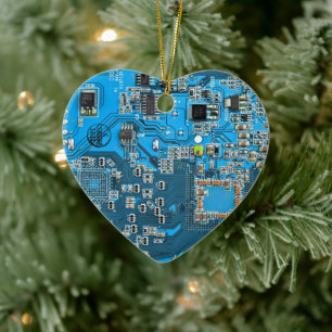Décoration En Céramique Conception de carte de circuit imprimé PCB bleu po