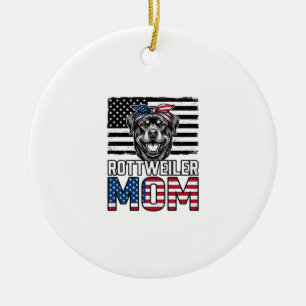 Décoration En Céramique Conception de T-shirt pour maman Rottweiler patrio