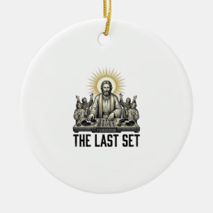 Décoration En Céramique Conception de t-shirt vintage religieux DJ The Las