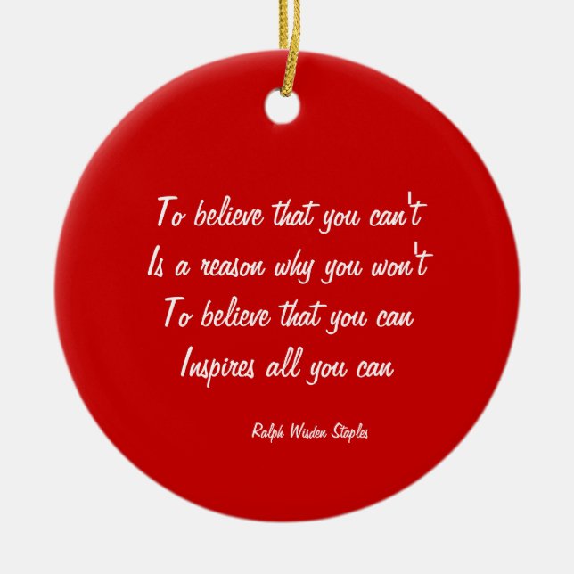 Décoration En Céramique Confiance (Devant)