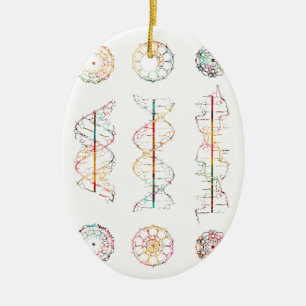 Décoration En Céramique conformation de l'hélice de l'ADN