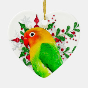Décoration En Céramique Conure Love Ornament pour les fêtes