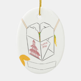 Décoration En Céramique Cookie Fortune personnalisable avec boîte de prise