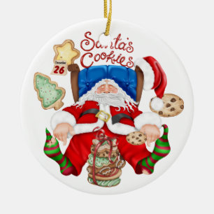Décoration En Céramique Cookies père Noël - SRF