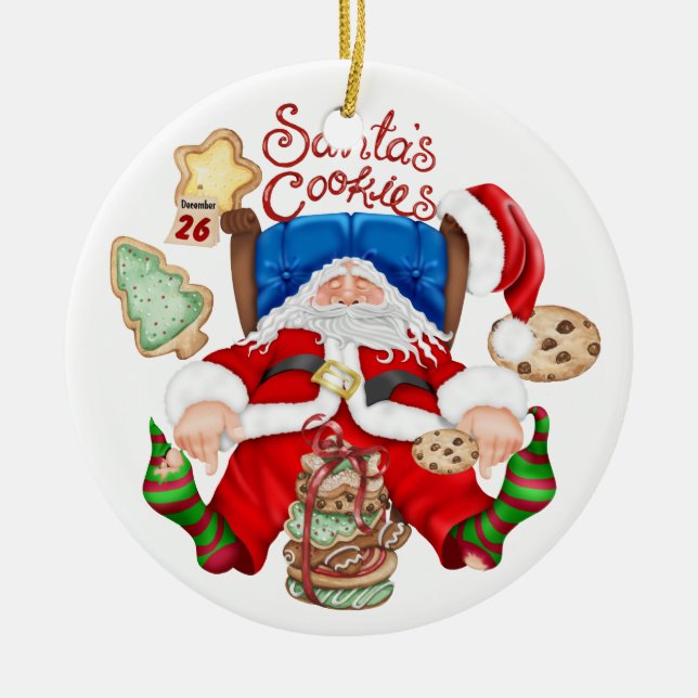 Décoration En Céramique Cookies père Noël - SRF (Devant)
