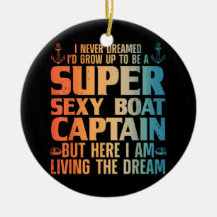 Décoration En Céramique Cool Bateau Capitaine Pour Hommes Femmes Voilier P