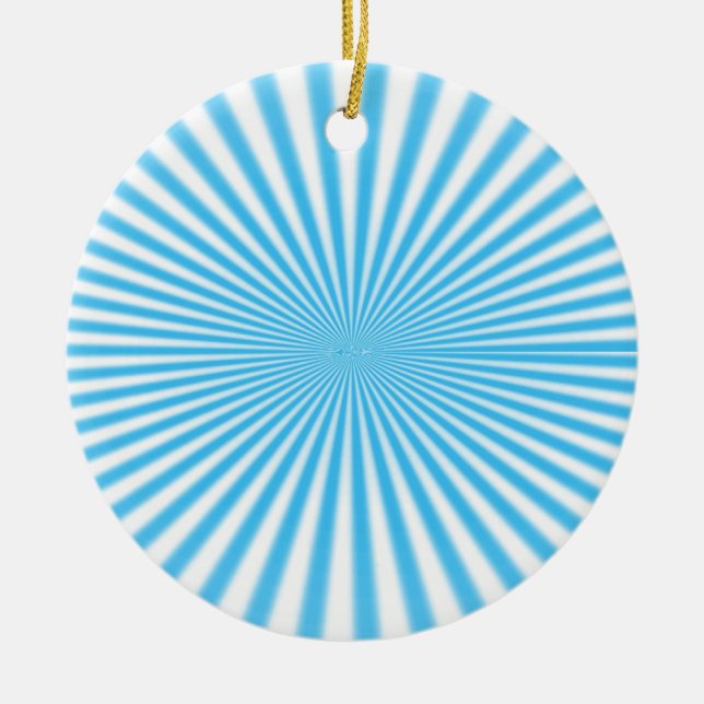 Décoration En Céramique cool bleu starbust (Devant)