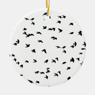 Décoration En Céramique Copie d'oiseau d'hirondelles en vol