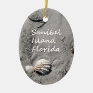 Décoration En Céramique Coquilles de sable d'île de Sanibel