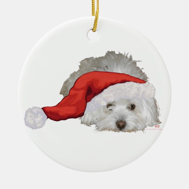 Décoration En Céramique Coton de Tulear - En attente (Devant)