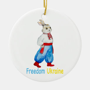 Décoration En Céramique Couleur d'eau du costume folklorique ukrainien sty