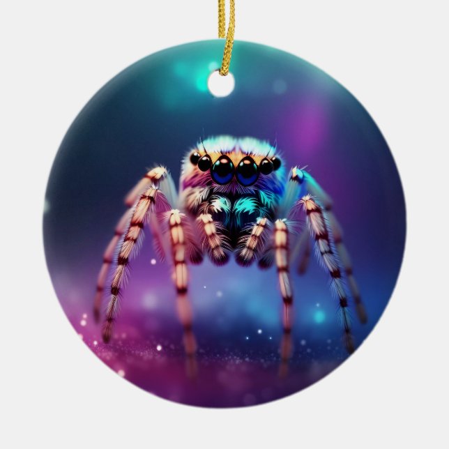 Décoration En Céramique Couleurs vibrantes de l'araignée (Devant)