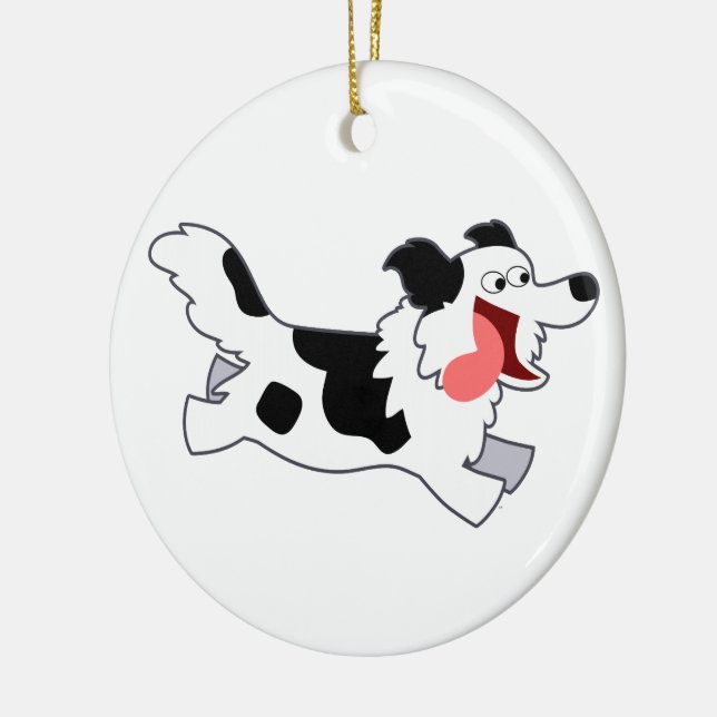 Décoration En Céramique Coup De Cartoon Coup Coup D'Ornement Collie (Gauche)