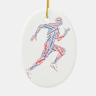 Décoration En Céramique Coureur