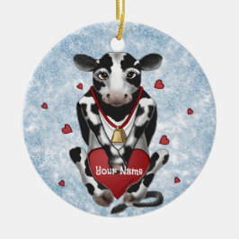 Décoration En Céramique Cow Lover