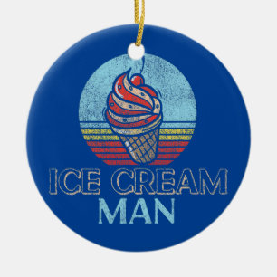 Décoration En Céramique Crème glacée Boy Cone Sundae Retro Crème glacée Vi