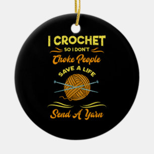 Décoration En Céramique Crochet