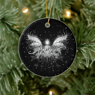 Décoration En Céramique Croire Fée Lumière Stellaire Fantastique