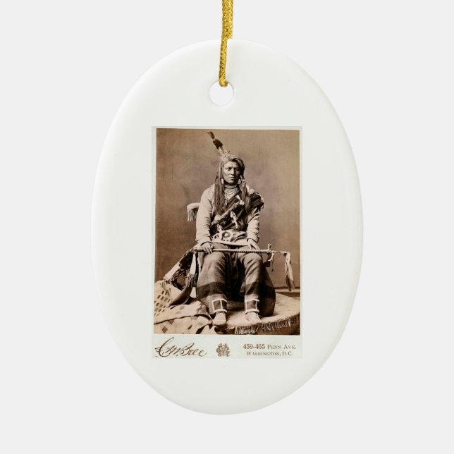 Décoration En Céramique Crow Indian 1880 (Devant)