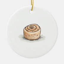 Cute aquarelle cannelle rouleau